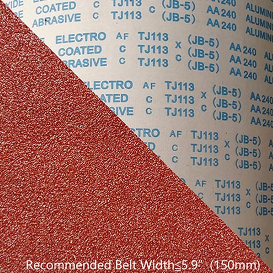 Jb-5 Hand Use Flexible Aluminum Oxide Coated Abrasive Cloth Roll Tj113(Jb-5) Plain weave cloth backing.